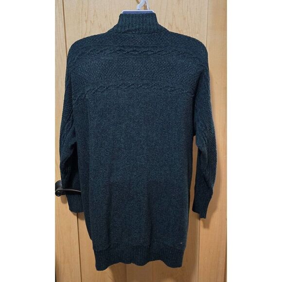 St. Johns Bay Cotton/Acrylic 2X Full-Zip Cardigan Sweater - Picture 3 of 5